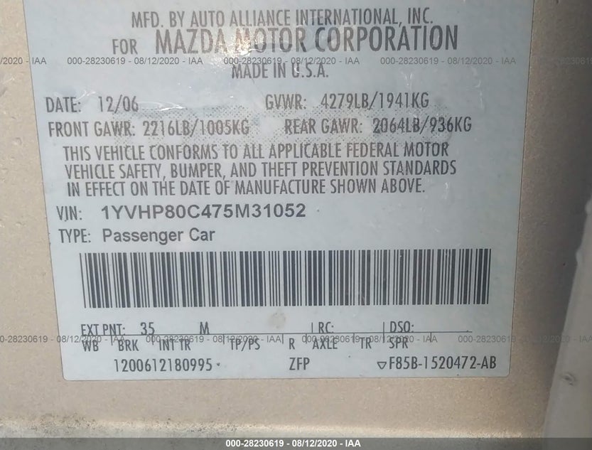 1YVHP80C475M31052