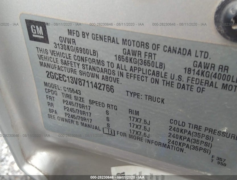 2GCEC13V871142766