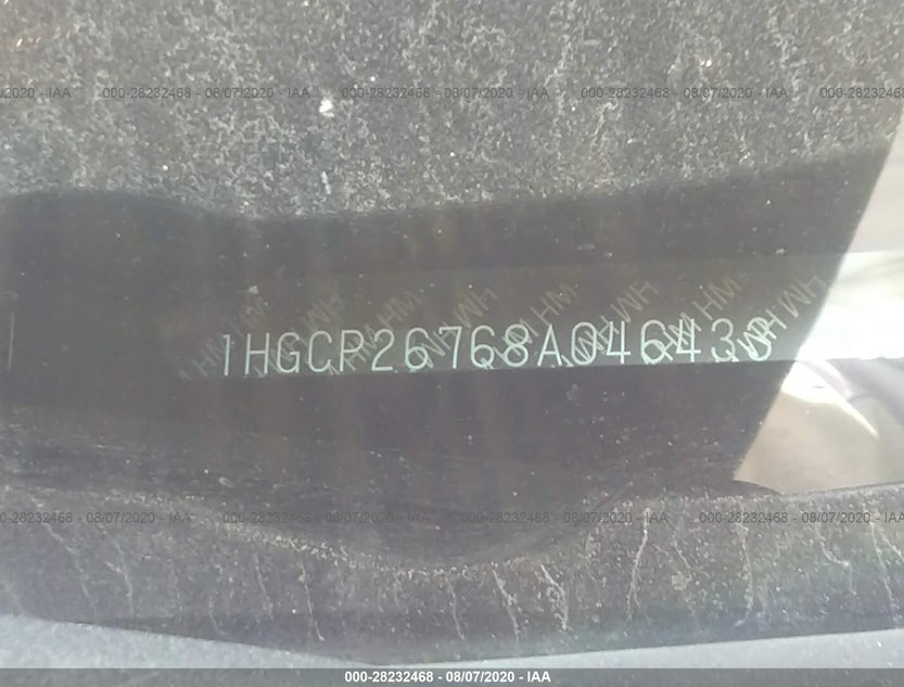 1HGCP26768A046433