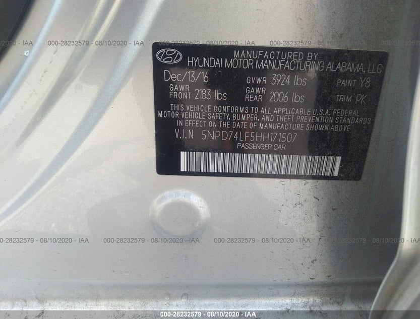 5NPD74LF5HH171507