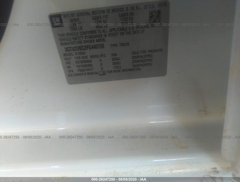 3GTU2VEC2FG449700