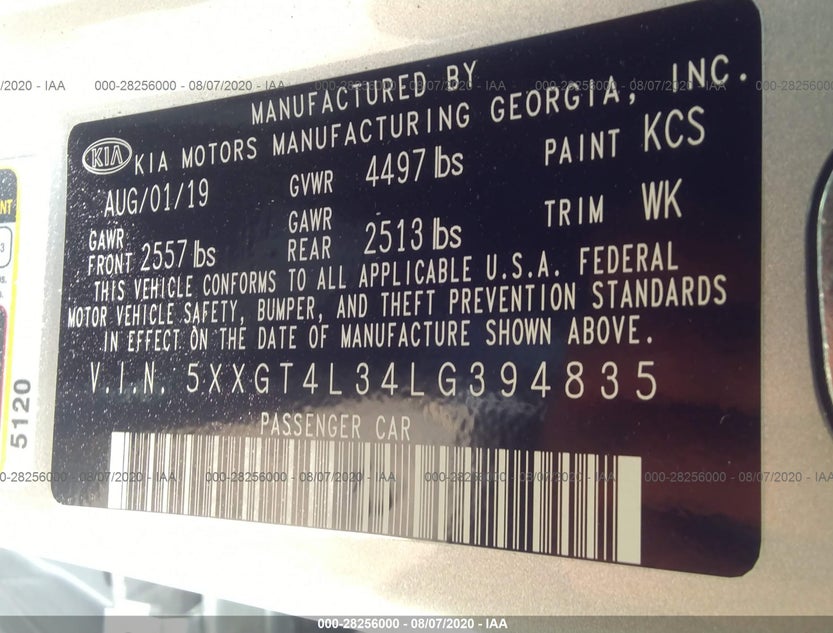 5XXGT4L34LG394835