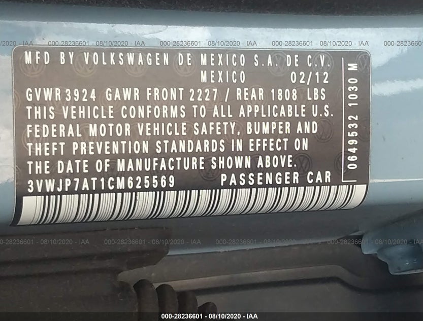 3VWJP7AT1CM625569
