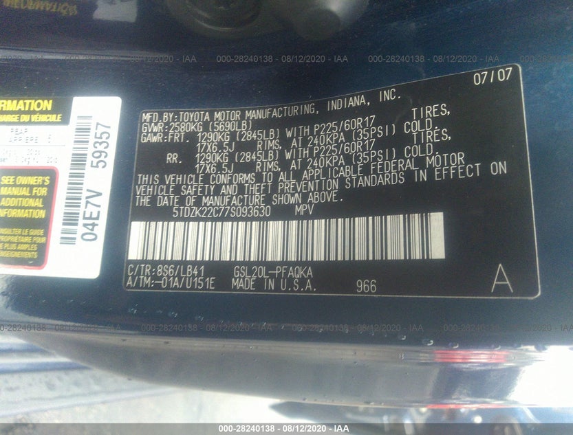 5TDZK22C77S093630