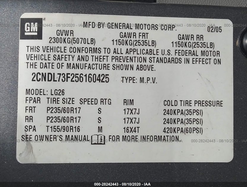 2CNDL73F256160425