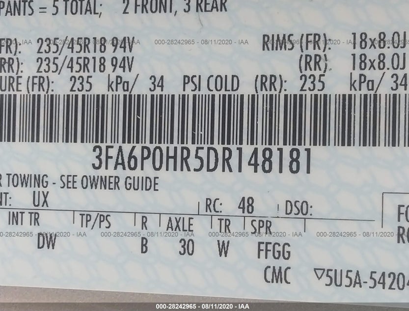 3FA6P0HR5DR148181
