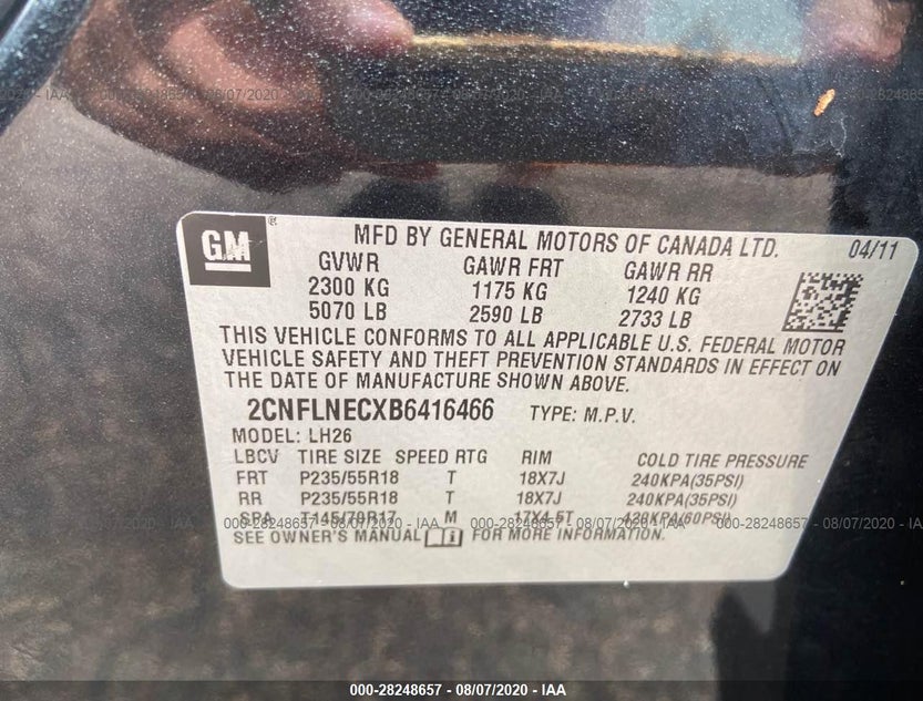 2CNFLNECXB6416466