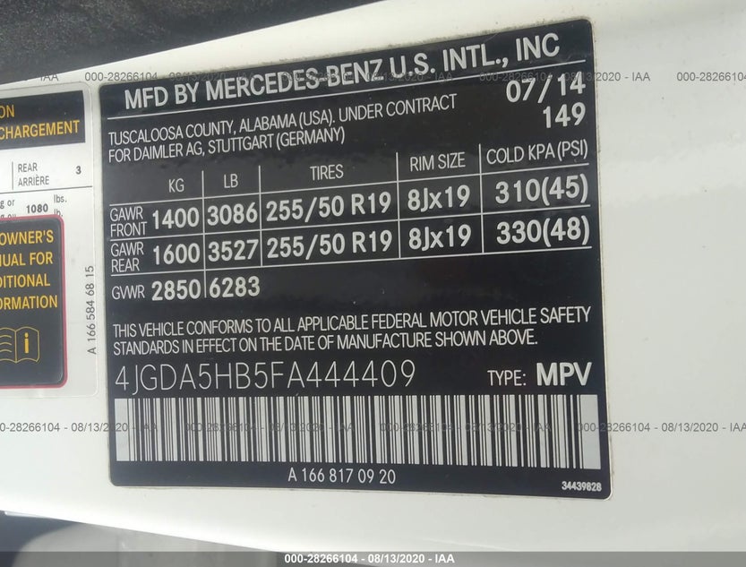 4JGDA5HB5FA444409