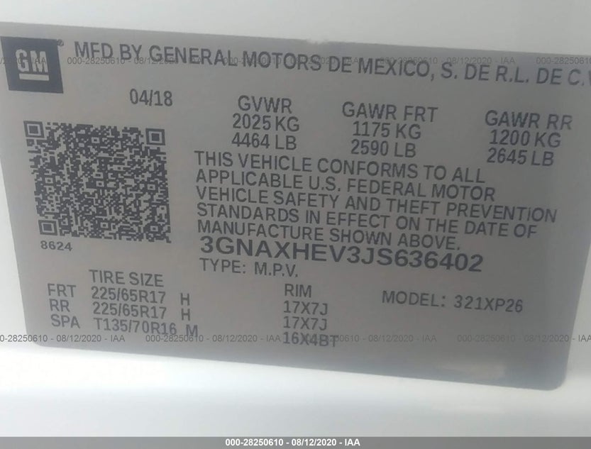 3GNAXHEV3JS636402