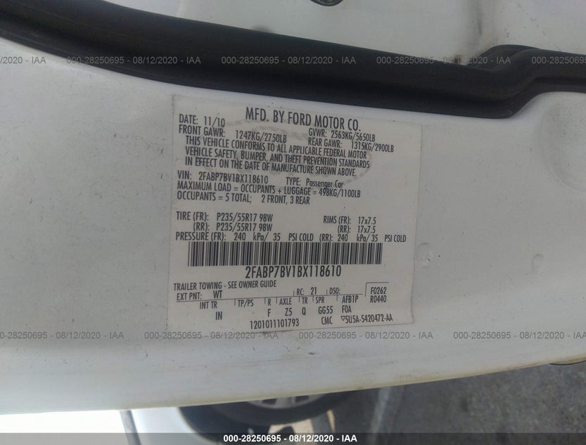 2FABP7BV1BX118610