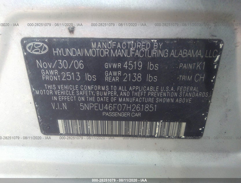 5NPEU46F07H261851