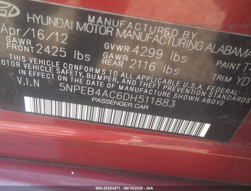 5NPEB4AC6DH511883