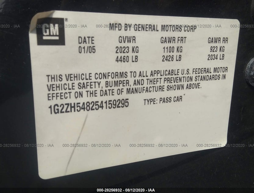 1G2ZH548254159295