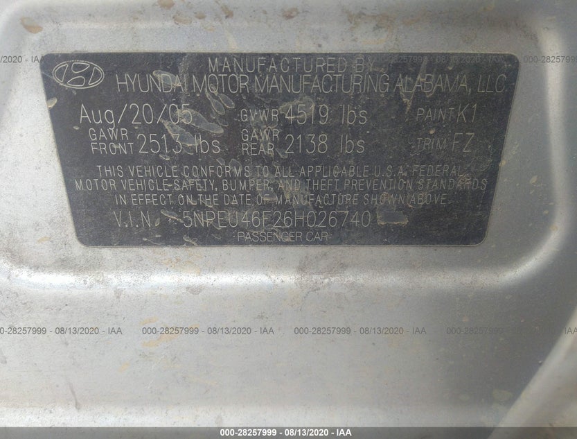 5NPEU46F26H026740