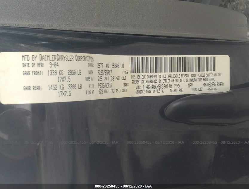 1J4GR48KX5C530140