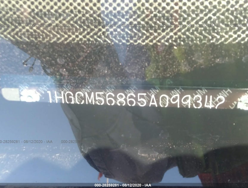 1HGCM56865A099342