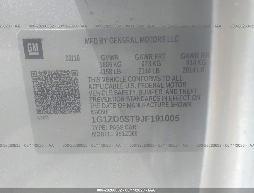 1G1ZD5ST9JF191005