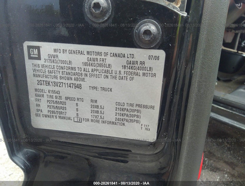 2GTEK13V271147948