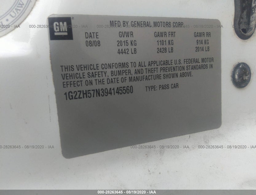 1G2ZH57N394145560
