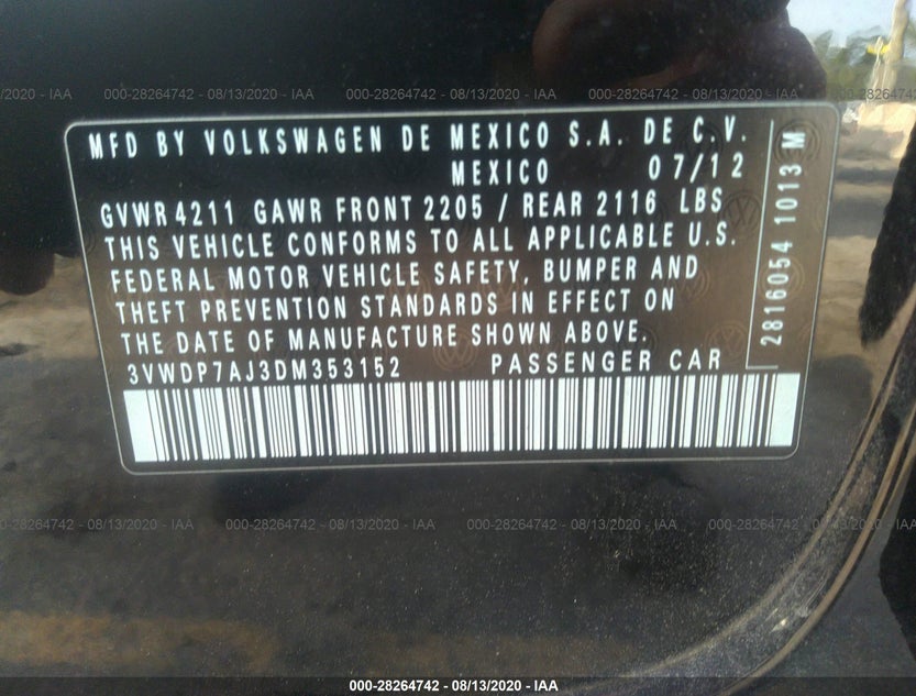 3VWDP7AJ3DM353152
