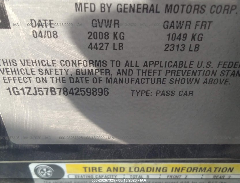 1G1ZJ57B784259896