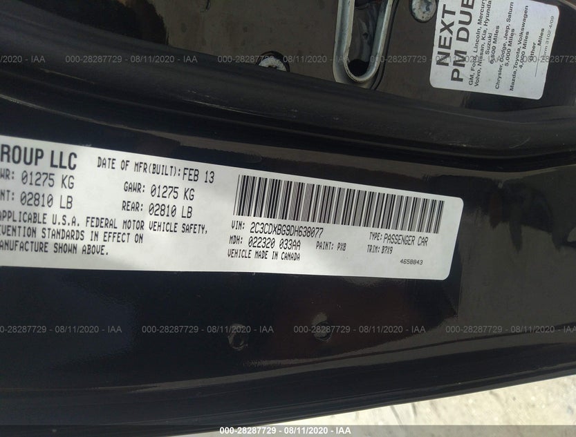 2C3CDXBG9DH638077