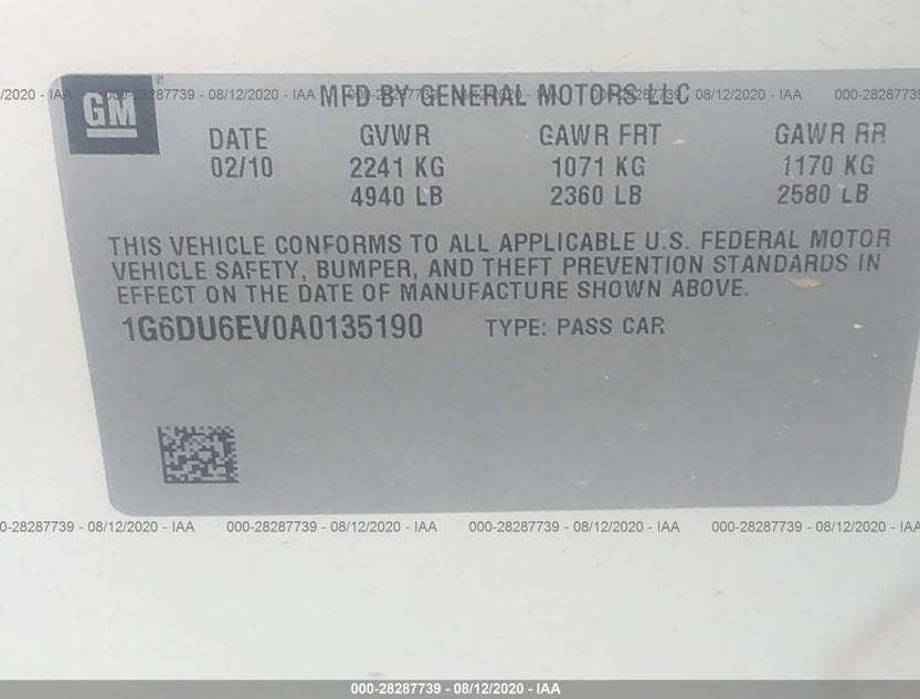 1G6DU6EV0A0135190