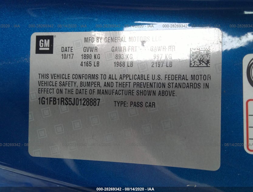 1G1FB1RS5J0128887