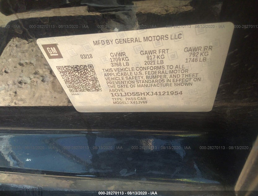 1G1JD5SHXJ4121954