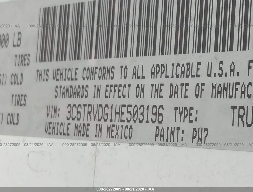 3C6TRVDG1HE503196
