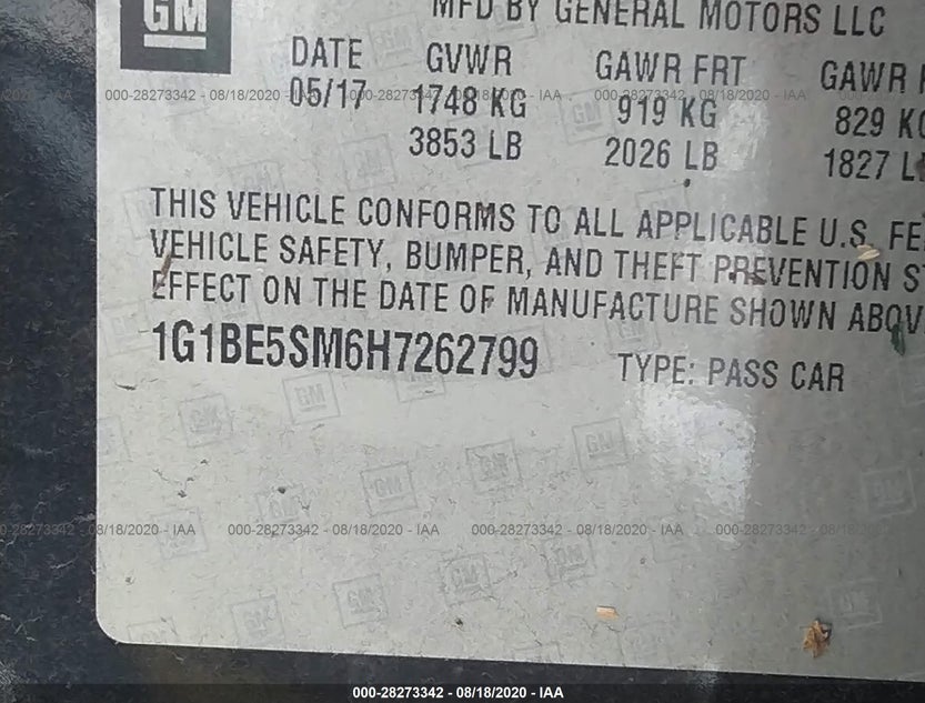 1G1BE5SM6H7262799