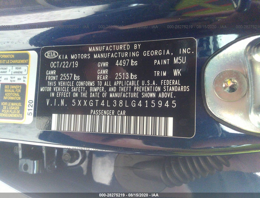 5XXGT4L38LG415945