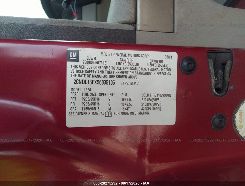 2CNDL13FX56035105