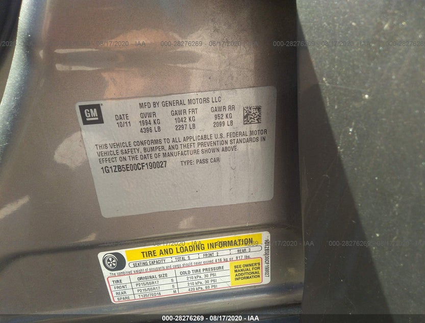 1G1ZB5E00CF190027