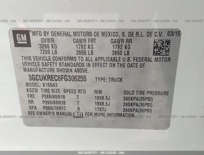 3GCUKREC6FG306255