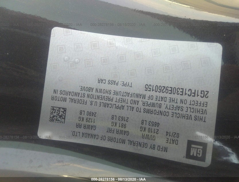 2G1FC1E30E9260155