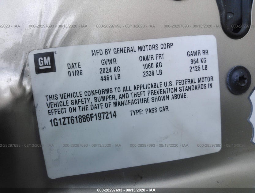 1G1ZT61886F197214
