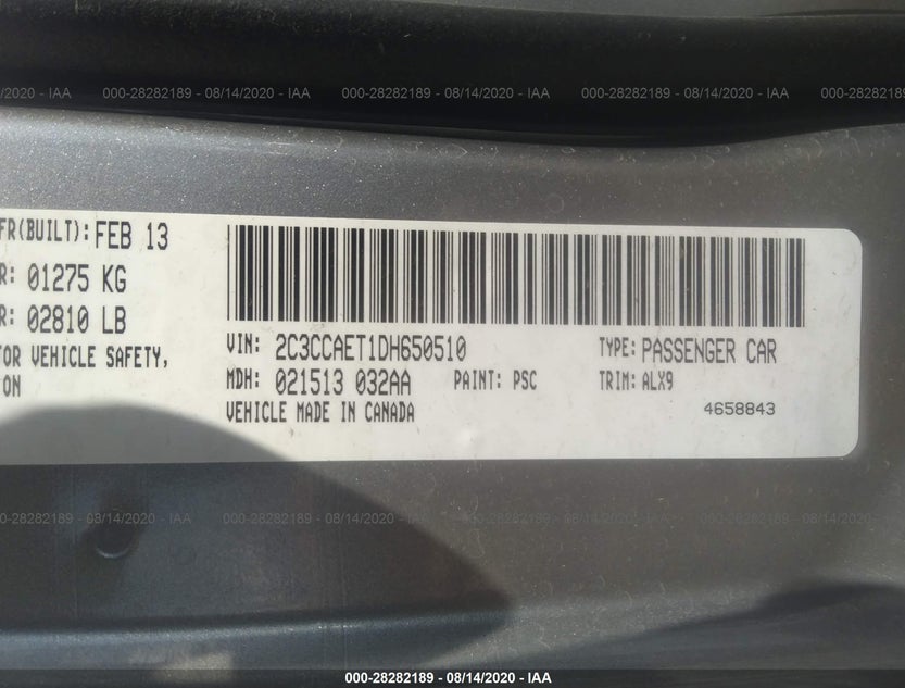 2C3CCAET1DH650510
