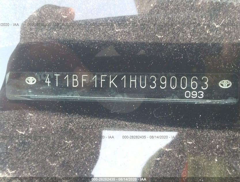 4T1BF1FK1HU390063