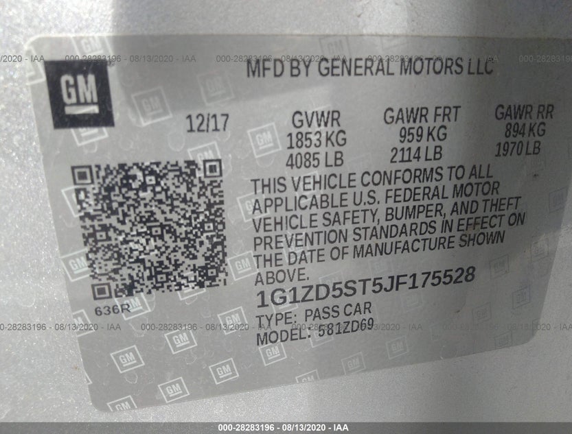 1G1ZD5ST5JF175528