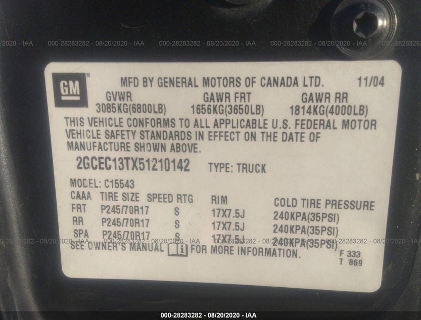 2GCEC13TX51210142