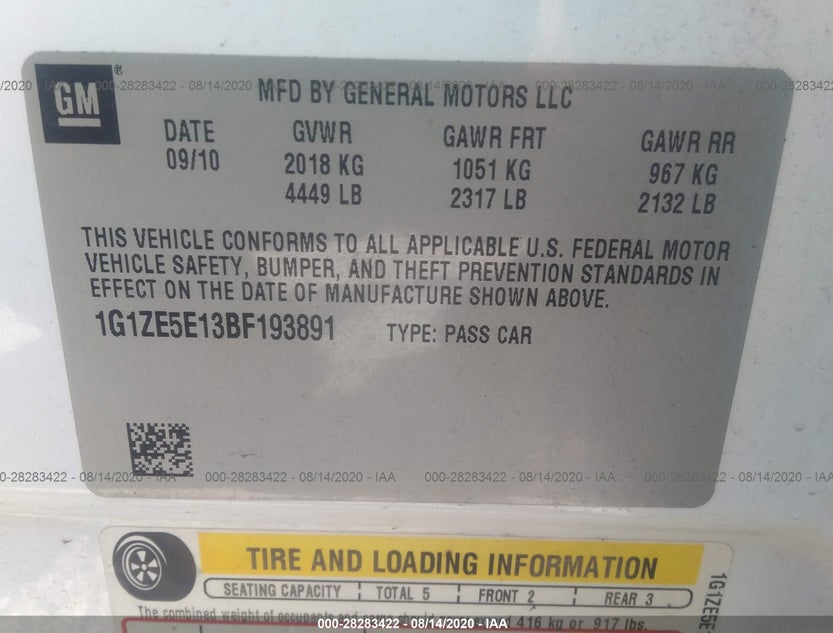 1G1ZE5E13BF193891