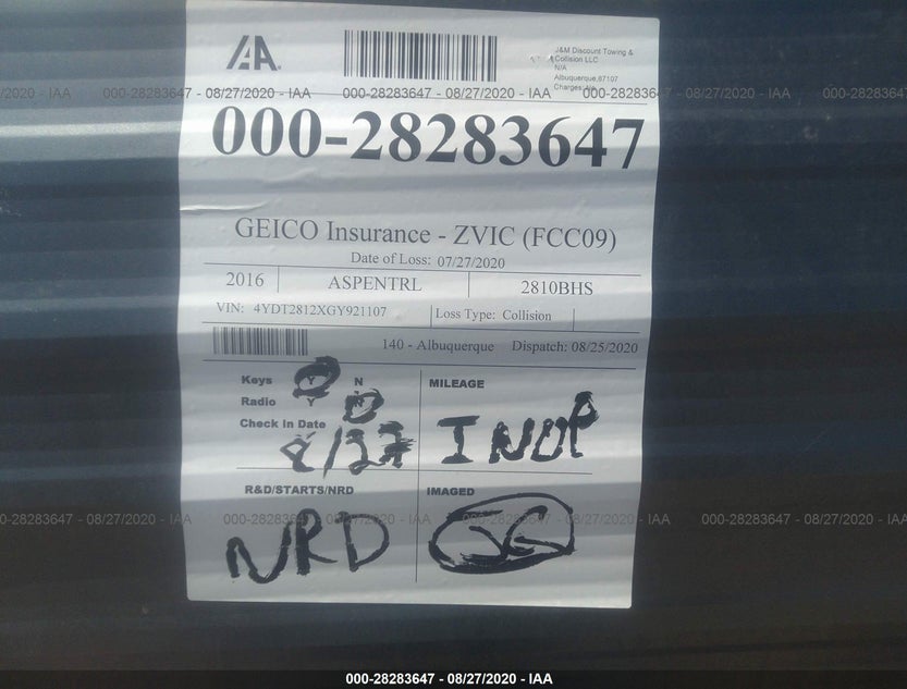 4YDT2812XGY921107