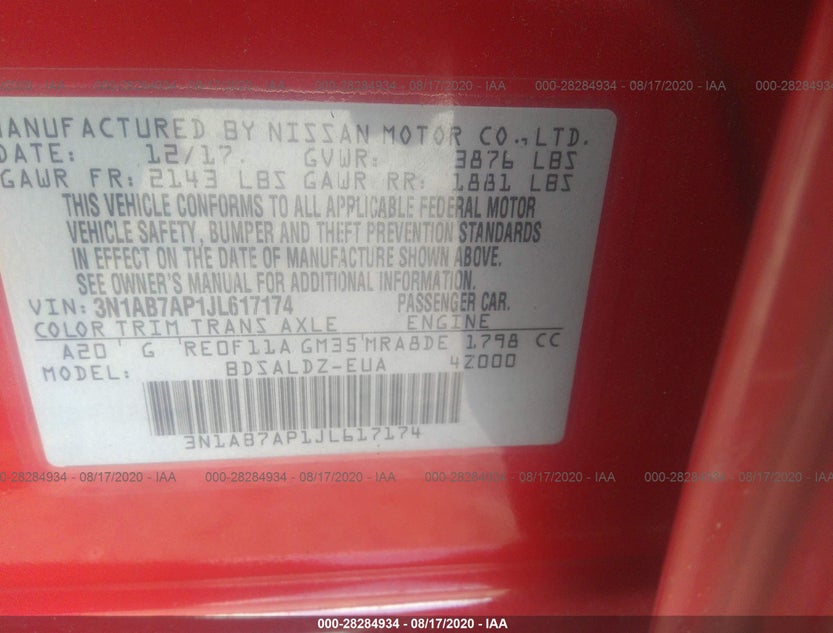 3N1AB7AP1JL617174
