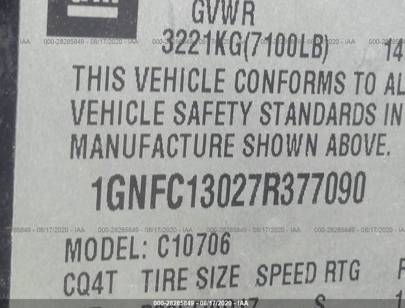 1GNFC13027R377090