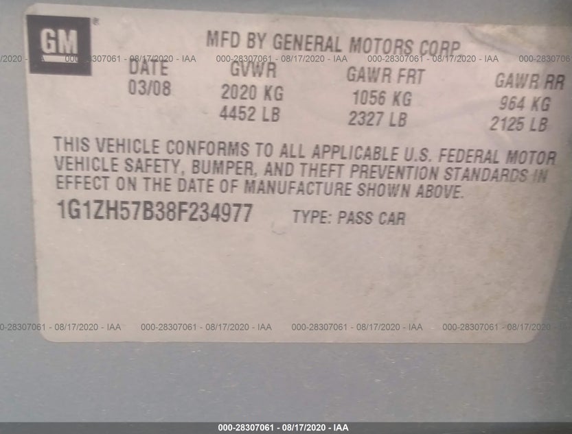 1G1ZH57B38F234977