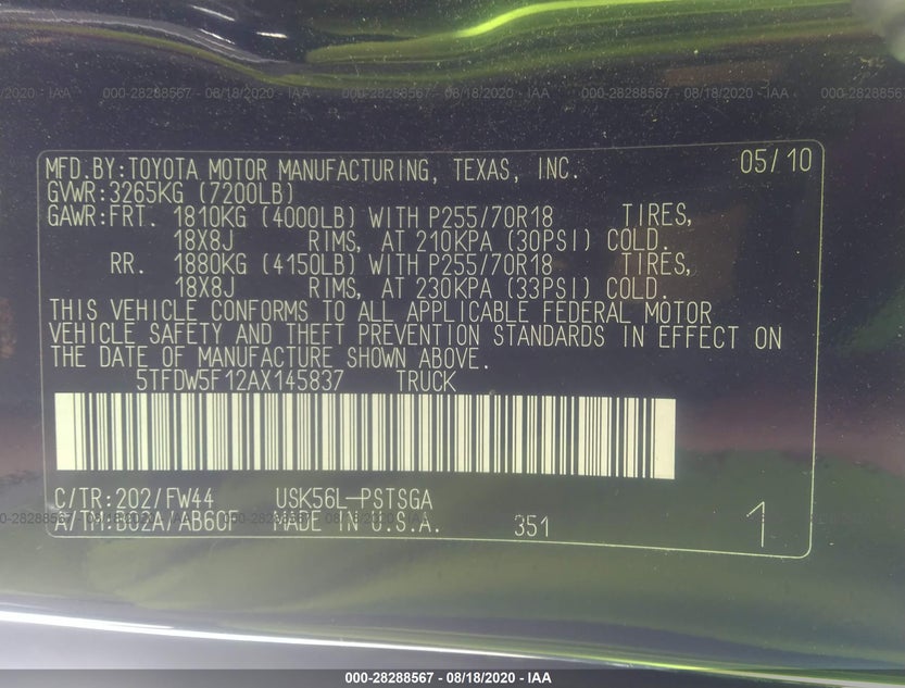 5TFDW5F12AX145837