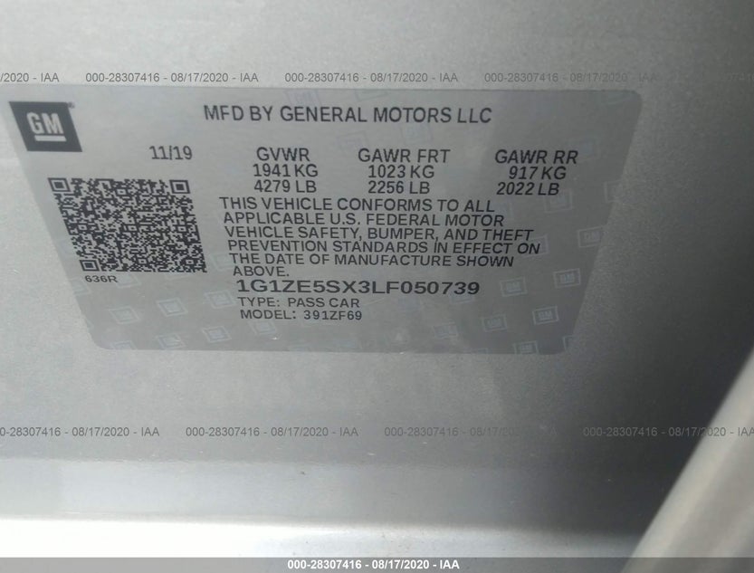 1G1ZE5SX3LF050739