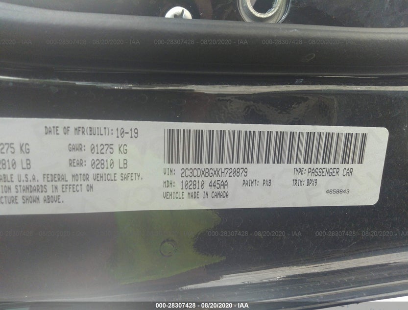2C3CDXBGXKH720879