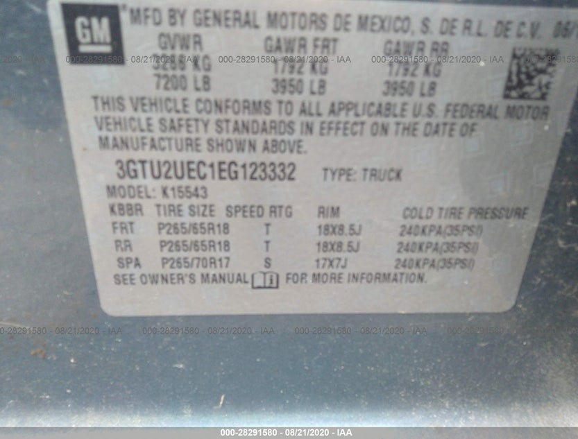 3GTU2UEC1EG123332
